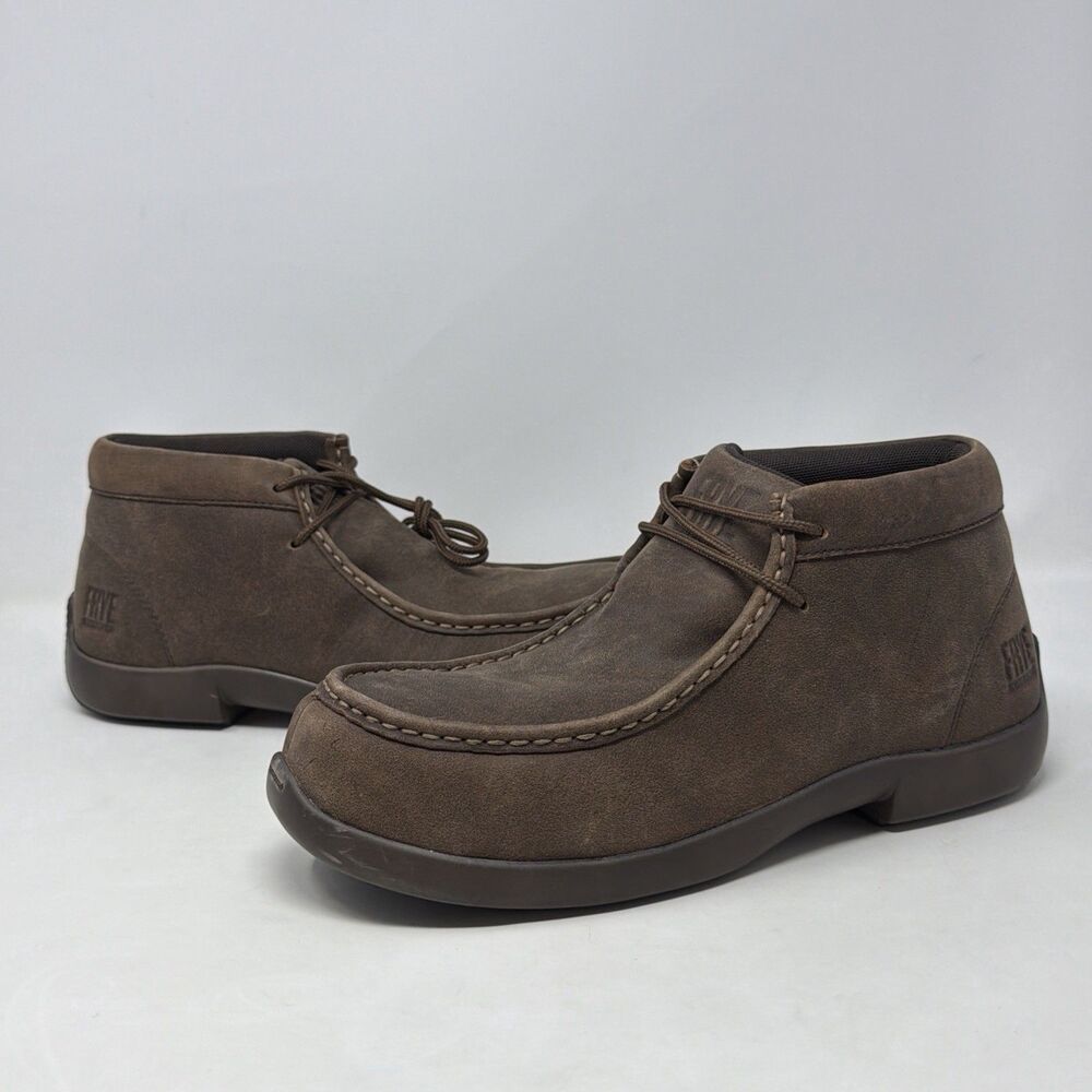 Frye Supply FR40702 Composite Toe Work Shoes Men 7.5 Women 9.5 Brown Leather